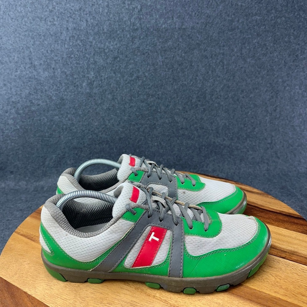 True Linkswear True Sensei Golf Shoes Green Grey Mesh Lace Up Size Mens Size 9